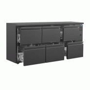 Arrière-bar Série U 6 tiroirs GL187 Polar_2