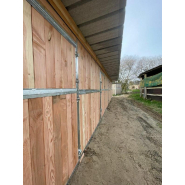 Boxes démontables en bois Douglas - BOXDEM - structure acier galvanisé, montage sans béton_2