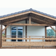 Chalet en bois hégoa plain-pied / toit double pente_2