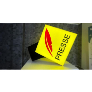 Enseigne drapeau Presse - signalisation lumineuse pour kiosque à journaux_2
