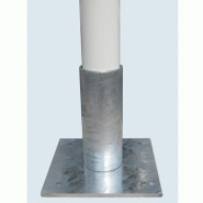 Cendrier sur pied - potelet cigarette - contenance 3000 mégots - tube acier Ø 76 mm_2