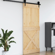 Vidaxl porte narvik 95x210 cm bois massif de pin 154446_2