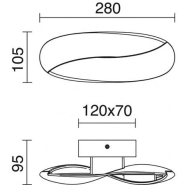 Applique Ribbon LED SMD 6W 3000K Blanc - 300 lm - Aluminium - IP20_2