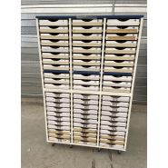 Meuble d'occasion de laboratoire avec 33 tiroirs - p21091174_2