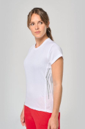 T-shirt de sport bi-matière manches courtes femme - PROACT - Réf: PA466 - Tissu respirant et design réfléchissant_2