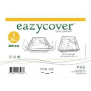 Couvercle alimentaire en film étirable - diamètre 26 cm - sac de 200 pièces, ajustable à la plupart des plats - eazycover - cbs emballages_2