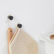 Crochets à serviettes MindSet - Lot de 2 - Mineral Infinite Grey - Aluminium - Brabantia - Supporte jusqu'à 2 kg_2