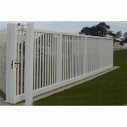 Portail coulissant barreaudage carré - 12000 / 2250_2