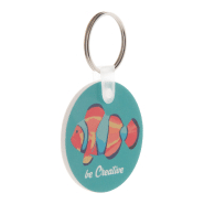 Porte-clés publicitaires rond en mousse PVC - Impression quadri UV Led - Minimum 200 pièces_2
