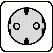 BACHMANN Câble d'alimentation droit, noir, 0,5 m_2