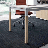 Bureau de manager X4 avec crédence - Quadrifoglio - 184, Blanc, Blanc, Sans caisson_2