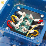 Moteur électrique 230/400v 2,2 Kw 3000 Tr/min  Cemer Ms Alu - Bride B34 - Arbre ø19mm_2