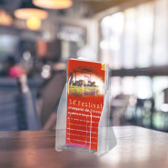 Présentoir Blue-Line® simple-case 1/3 A4 - Transparent - Réf : 620166_2