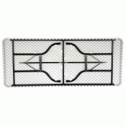 Table pliante monobloc 183 cm - 8 places - Polyéthylène haute densité et acier époxy - Intérieur/Extérieur - Charge 200 kg_2