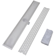 Vidaxl drain de douche linéaire 2pcs ligne 1030x140mm acier inoxydable 275958_2