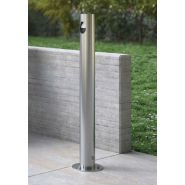 Bamboo cendrier - poubelle publique - city design - corbeilles cendrier en acier inoxydable thermolaqué_2