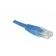 Cordon RJ45 catégorie 5e U/UTP en cuivre - 0,5 m - Bleu - Conforme ANSI/TIA 568 et ISO 11801_2