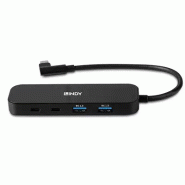Lindy 43334 hub & concentrateur USB 3.2 Gen 2 (3.1 Gen 2) Type-C 10000 Mbit/s Noir_2