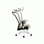 Fauteuil ergonomique Waldo en cuir régénéré - mécanisme synchrone 3 positions - soutien lombaire et appui-tête réglables_2