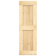 Vidaxl porte coulissante et kit de quincaillerie 70x210 cm pin massif 3202975_2