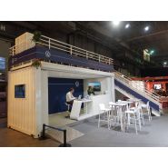 Container Stand - Solution modulable et personnalisable pour exposition, showroom ou stand promotionnel_2