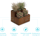 Jardinière Dom en béton pour espaces urbains et centres commerciaux_2