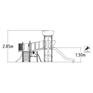 Structure multi-jeux pour enfants 3 à 5 ans - Unimini Kolla - 8047092 - Hags - Poteaux bois et panneaux HPL_2