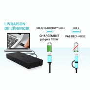 USB 3.0 / USB-C / Thunderbolt, 3x 4K Docking Station Gen 2 + Power Delivery 100W_2