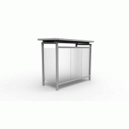 Abri bus Carthage - structure en acier S235 - bardage en verre trempé sécurit 8mm - 300 x 149.9 cm_2