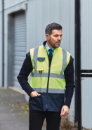 Bodywarmer rembourré haute visibilité - Réf: YHV005 - Polyester imperméable - Norme EN ISO20471:2013_2