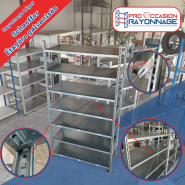 Étagère SCHÄFER Galvanisée - Hauteur et niveaux configurables_2
