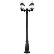 Luminaire pour mât 2 bras - Indura Medium 6 IP55 E27 2x42W noir - extérieur en résine avec diffuseur en méthacrylate_2