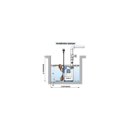 Pompe de relevage PEDROLLO TOP 3 - Eau salée et acides - Flotteur intégré - 220V - 9.6 m3/h - 0.55 kW_2