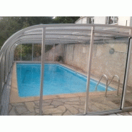 Abri piscine adossé fixe motorisé - structure en aluminium et panneaux en polycarbonate traité UV_2