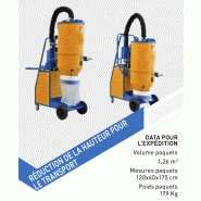 Aspirateur de chantier Sodevak 200 - idéal pour ponçage et transport facile_2