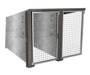 Box à vélos en tôle galvanisée - H:1450mm x l:1820mm x P:2055mm - Poids: 280 kg - Fabrication Française_2