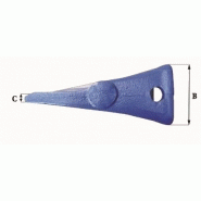 Dents de godet adaptables Feurst AF 3452 L - 13 kg - Dimensions précises_2