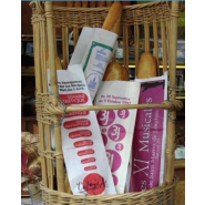 Sac publicitaire à pain écologique - Papier Kraft recyclé blanc lisse - Encres à l'eau certifiées - Contact alimentaire_2