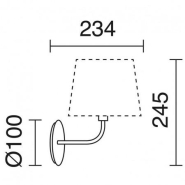 Applique tête de lit - Maxi E27-60 W - Socle noir - Tête ronde - IP20_2