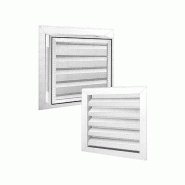 Grille de ventilation renson 400 x 400 mm aluminium gris