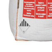 Big bag spécial amiante 90x90x110 - 1m³ avec jupe de remplissage et sachet interne_2