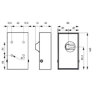 Boîte à clé à appliquer - Coffre cambré en acier zingué - THIRARD - Réf. 00012232_2