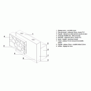 Borne d'accueil Organic avec système d'illumination - MDD - 130, Blanc brillant, A droite_0