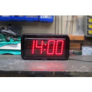 Horloge numérique à LED rouge - Étanche IP66 - Huchez RA10 L - Alimentation secteur 230V - Affichage HH:MM_2