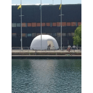 Dôme gonflable 8 mètres - diamètre 8m - hauteur 3,7m - superficie 38m²_2