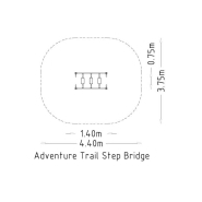 Passerelle pour parcours d'aventure UniMini - 8055437 - Hags - Poteaux en acier et spécifications pour enfants de 3 à 12 ans_2