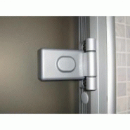 Porte pour hammam transparente 70 x 190 cm - cadre en aluminium, verre trempé 8 mm, poignée inox_2