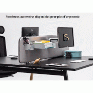 Bureau bench 2 personnes Ogi Wood - MDD. - Anthracite, Non, 120 x 141 cm_2