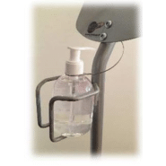 Présentoir universel sur pied pour gel hydroalcoolique - tablette d'affichage - fabriqué en France_2