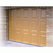 Porte de garage sectionnelle / motorisée / ouverture latérale / en panneau sandwich / avec portillon et hublot / isolation thermique / étanche à l'air_2